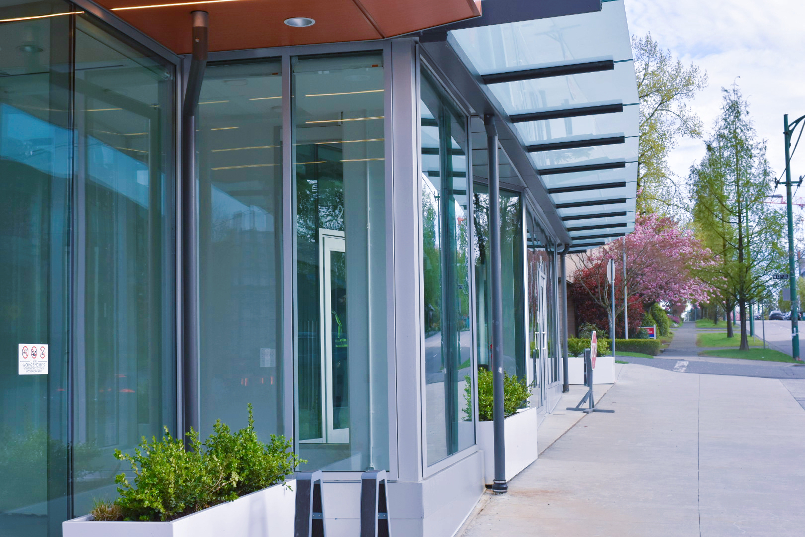 The Arbutus balcony sliding door detail